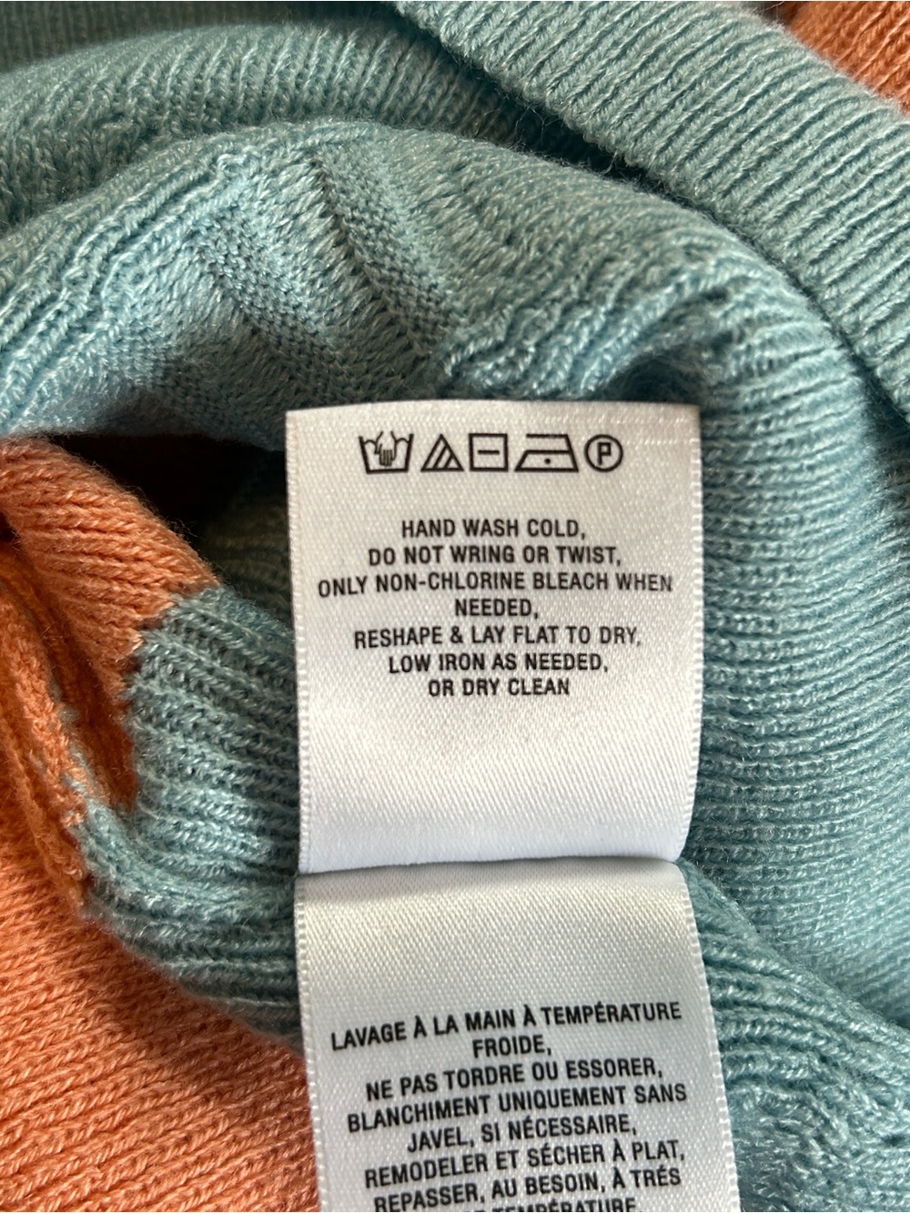 Anthropologie Colorblocked Novelty-Stitch Scalloped Striped Wave Tee Womens M - Picture 16 of 16